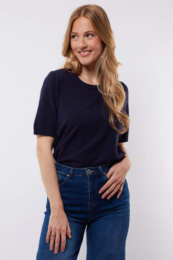Anne top Donker Blauw C&S The Label
