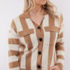 Cecilia Vest Wool White/ Camel C&S The Label