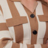Cecilia Vest Wool White/ Camel C&S The Label