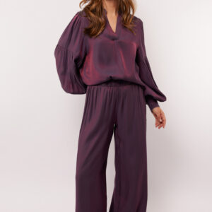 Loretta Pants Dark Purple Fluresk