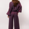 Loretta Pants Dark Purple Fluresk