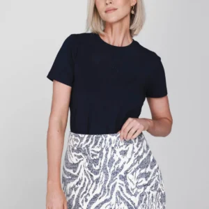 Cato T-Shirt - Midnight Blue Accentil