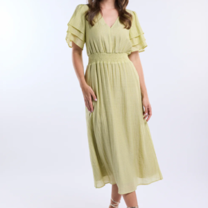 Danic Dress Avocado Green Freebird