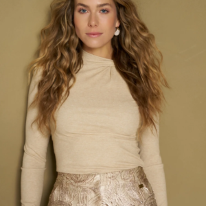 Top Havina - Knotted Collar Lofty Manner